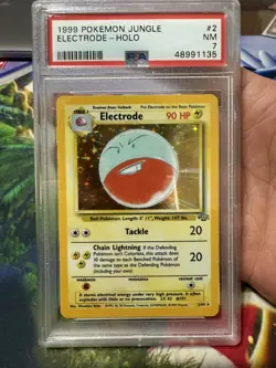 1999 POKEMON JUNGLE #2 ELECTRODE-HOLO PSA 7 - Image 1
