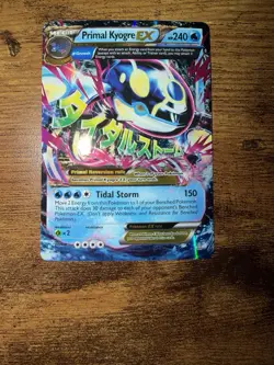 Pokemon Primal Kyogre EX Ultra Rare Full Art Holo 55/160 XY Primal Clash 240 HP - Image 1