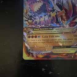 Pokemon Primal Groudon EX Ultra Rare Full Art Holo XY Primal Clash 86/160 240HP - Image 5