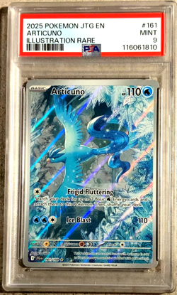 POKEMON JTG JOURNEY TOGETHER #161 ARTICUNO ILLUSTRATION RARE PSA9 - Image 1