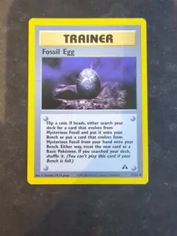 TRAINER: FOSSIL EGG Neo Discovery 72/75 Pokemon Cards / Card - Image 1