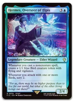 Hermes, Overseer of Elpis (Surge Foil) #36 (NM) Final Fantasy FIC Magic MTG - Image 1