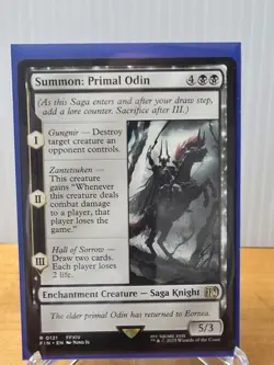 Summon: Primal Odin, MTG, Final Fantasy, #121 - Image 1