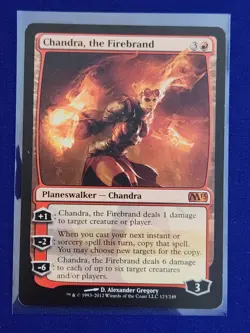 Chandra, the Firebrand #123 MTG [M13] Mythic Red Planeswalker Regular NM - Image 1