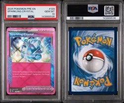 2025 POKEMON PRE EN-PRISMATIC EVOLUTIONSSPARKLING CRYSTAL 129 - PSA 10 - Image 5