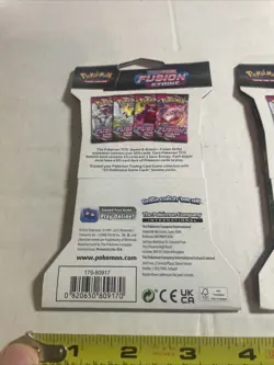 Lot of 3 Pokemon TCG Fusion Strike Sword and Shield Packs Genesect 3 Pack - Image 5