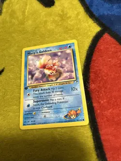 Pokemon 1st Edition Gym Heroes Misty’s Goldeen 85/132 NM - Image 1