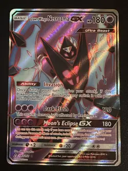 Dawn Wings Necrozma GX 143/156 Pokemon Ultra Prism Ultra Rare Full Art Holo NM - Image 1