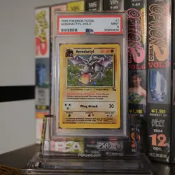 1999 Pokemon Fossil Aerodactyl Holo # 1/62 PSA 9 - Image 1