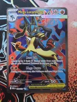 Pokemon Mega Lucario EX 160/132 Full Art Ultra Rare Mega Evolutions NM Mint - Image 1