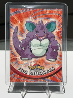 Topps Series 1 1999 TV Animation Ed NIDOKING #34 Pokemon Character Card NM - Image 1