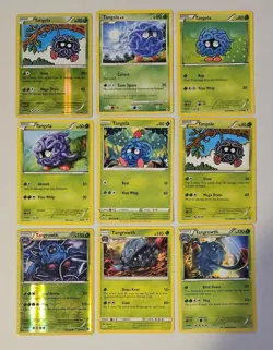 Tangela Lot x9 XY Steam Siege Pokemon Cards Collection Set TCG MP/LP - Image 1