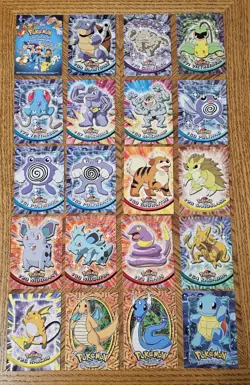 Topps Animated Pokemon 20 Card Lot Vintage WOTC - Non Foil - Black Logo - LP-MP - Image 1