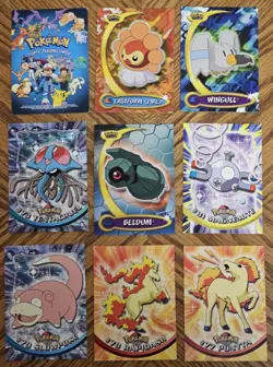 Topps Animated Pokemon 93 Card Lot Vintage - Blue Label - NON FOIL - LP-MP - Image 2