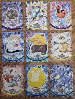 Topps Animated Pokemon 93 Card Lot Vintage - Blue Label - NON FOIL - LP-MP - Image 4