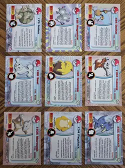 Topps Animated Pokemon 93 Card Lot Vintage - Blue Label - NON FOIL - LP-MP - Image 5