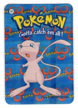 Mew #151 - Vintage Vending Machine Prism Sticker 2000 - Pokemon Card - Image 1