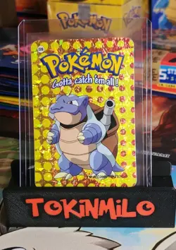 Blastoise #9 - Vintage Vending Machine Prism Sticker 2000 - Pokemon Card - Image 1