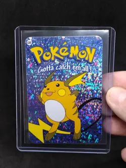 Raichu #26 - Vintage Vending Machine Prism Sticker 2000 - Pokemon Card - Image 1