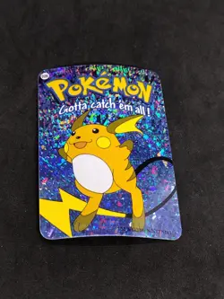 Raichu #26 - Vintage Vending Machine Prism Sticker 2000 - Pokemon Card - Image 4
