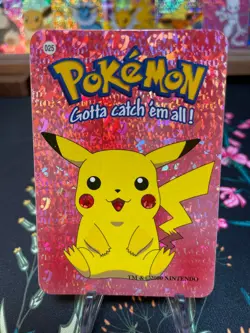 Pikachu #025 - Vintage Vending Machine Prism Sticker 2000 - Pokemon Card - Image 1