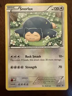 Pokemon TCG Snorlax 26/39 XY Kalos Starter Set Non-Holo Card LP/NM! - Image 1