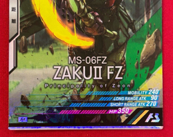 Gundam ARSENAL BASE Card UT04-001(M) ZAKU 2 FZ Rare BANDAI Made in Japan - Image 4