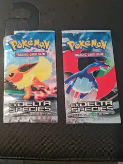 EMPTY Pokemon 2x Ex Delta Species Salamence & Flareon Art Booster Pack 🔥 - Image 1