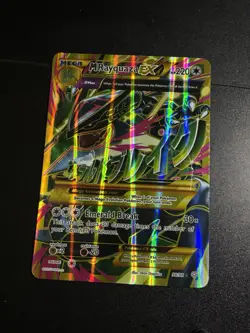 Pokemon XY Ancient Origins Mega jumbo M Rayquaza EX Shiny Full Art #98/98 - Image 1