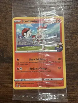 Scorbunny On The Ball 004/005 Exclusive Futsal Promo Pokemon Sealed US SELLER - Image 1