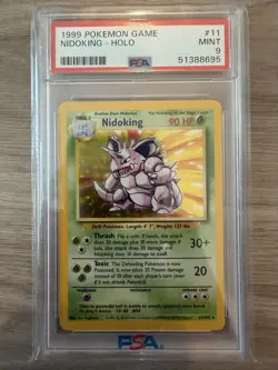 1999 Pokemon Nidoking PSA 9 Mint Holo #11 - Image 1