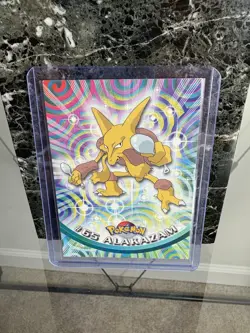 Alakazam #65 - BLUE Logo - NON-HOLO - SERIES 1 - TOPPS Pokemon Card - NM/LP - Image 1