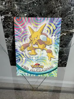 Alakazam #65 - BLUE Logo - NON-HOLO - SERIES 1 - TOPPS Pokemon Card - NM/LP - Image 2