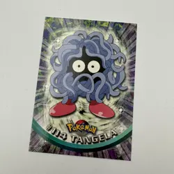 Pokemon TCG Tangela Topps #114 TV Animation Blue Logo Non Holo Card NM - Image 1