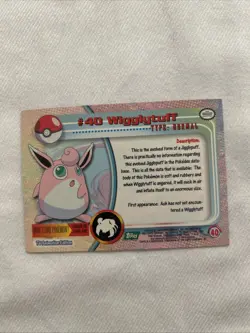 Topps Pokemon #40 Wigglytuff - TV Animation Edition Card, 1999 - Image 2
