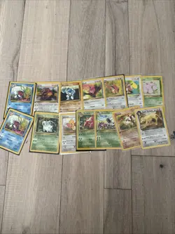 Vintage WOTC Pokemon TCG Non Holo Rare - Lot Of 14 Cards - Image 1