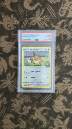 Eevee On the Ball 2020 Futsal UK Exclusive Promo Card PSA 10 Gem Mint 002/005 - Image 1
