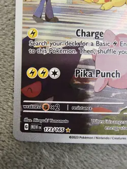 Pokemon Pikachu TCG Card 173/165 SV Scarlet & Violet 151 NM Condition - Image 5