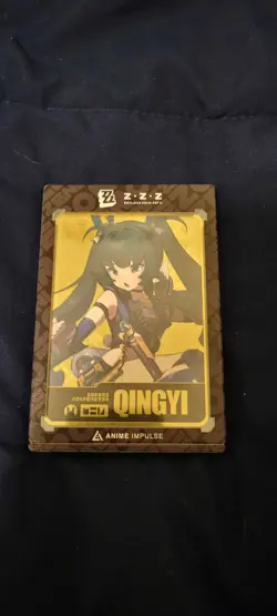 Zenless Zone Zero Qingyi GOLD Metal Card ZZZ Anime Impulse Exclusive Series 3 - Image 1