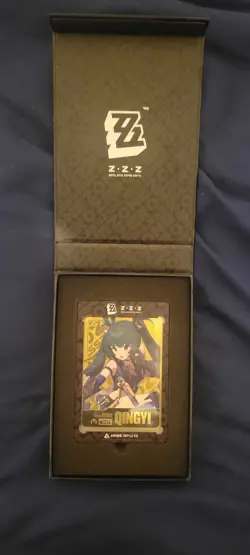 Zenless Zone Zero Qingyi GOLD Metal Card ZZZ Anime Impulse Exclusive Series 3 - Image 2