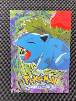 E2 IVYSAUR Black Logo Pokemon Topps TV Animation Edition Card 1999 - Image 1