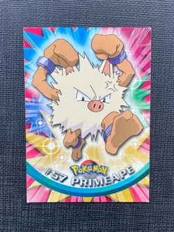#57 PRIMEAPE Pokemon Topps TV Animation Edition Trading Card 1999 2000 - Image 1