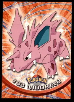Pokemon Card Nidorino #33 TOPPS Series 1 3rd Print Green Label NEAR MINT!!!!!!!! - Image 1