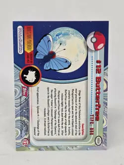 Butterfree Topps Pokemon Card Vintage 1999 LP - Image 2