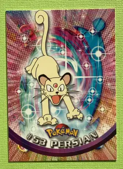 PERSIAN #53 Pokemon Card Red Logo NEAR MINT TV Animation - Image 1