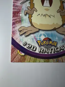#20 Raticate Non-Holo Topps Black Logo Pokemon Card - Image 4