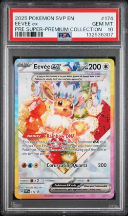 2025 POKEMON SVP EN-SV BLACK STAR PROMO #174 EEVEE EX PSA 10 - Image 1