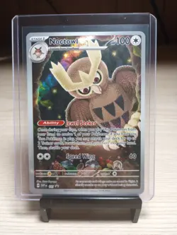 Pokemon Stellar Crown - Noctowl ETB Black Star Promo 141 - Image 1
