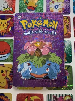 Pokemon Vintage Vending machine Sticker HOLO Prism 2000 Nintendo #003 Venusaur - Image 2