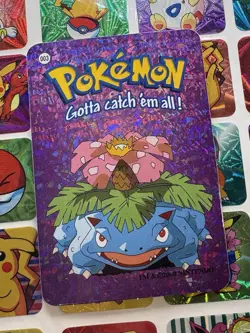 Pokemon Vintage Vending machine Sticker HOLO Prism 2000 Nintendo #003 Venusaur - Image 4